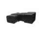 Preview: C19 to C20 angled mains adapter, YL-3318L-1 IEC 60320-C19/20 angled sideways, right/left